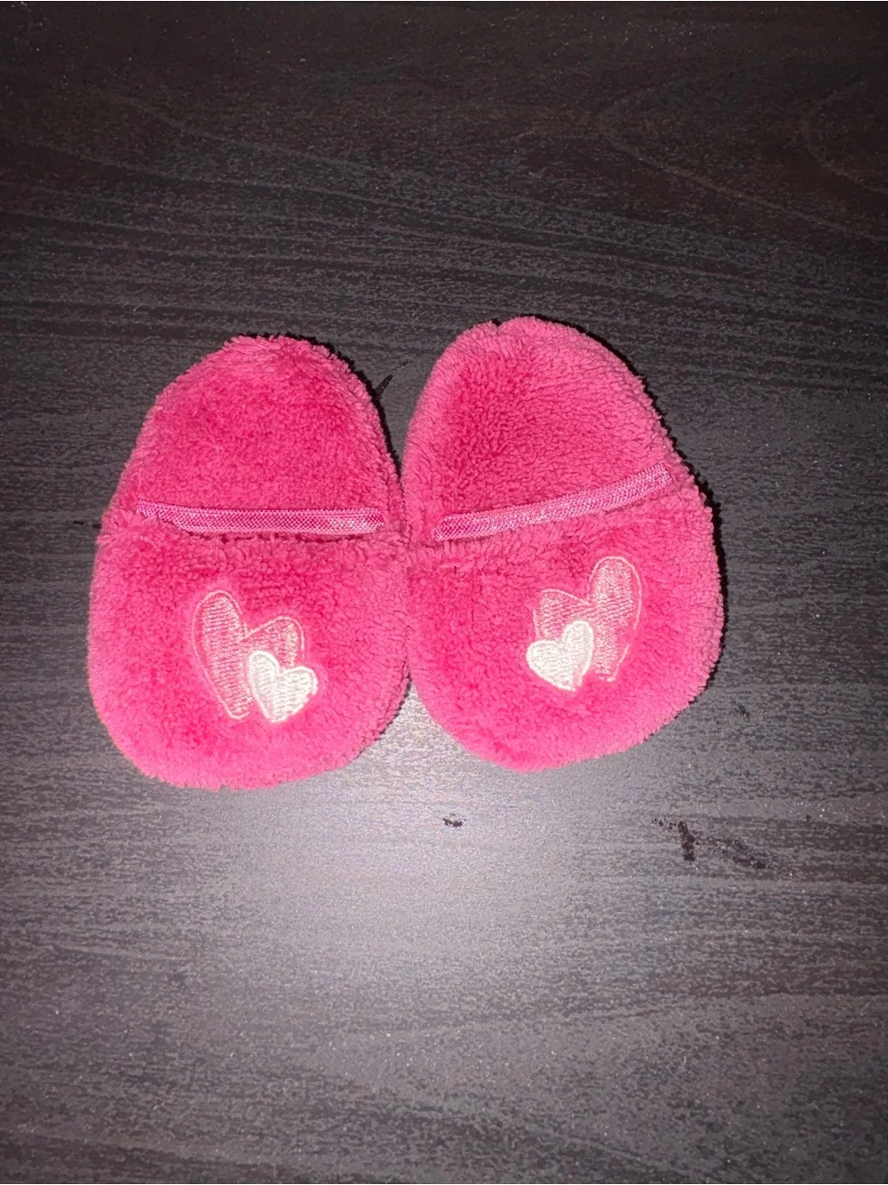 American Girl Plush Hot Pink Slippers